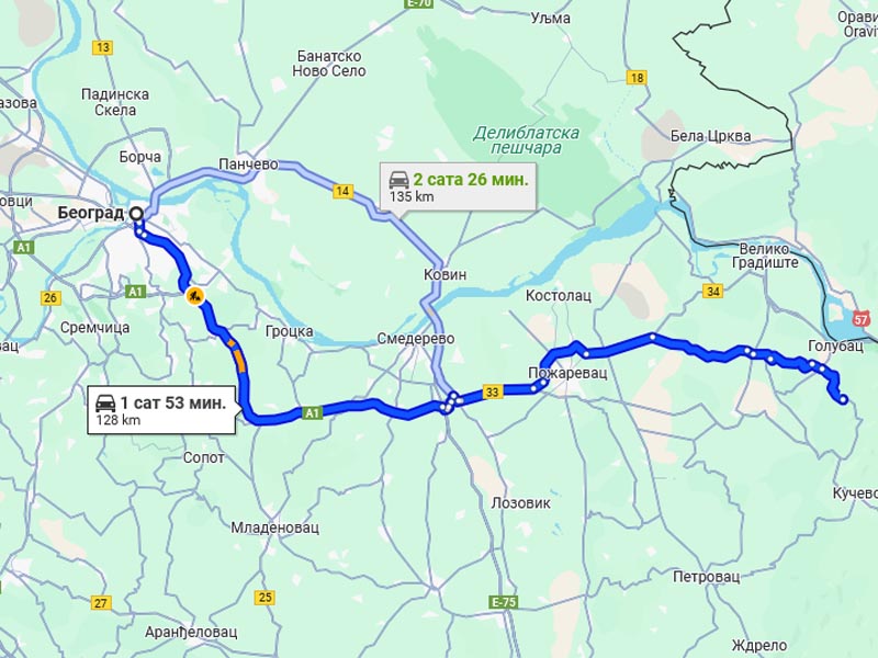 Kombi prevoz putnika Beograd - Tumane